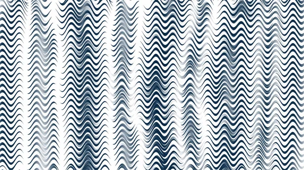 Seamless Blue Wavy Lines Pattern Background — Stock Vector