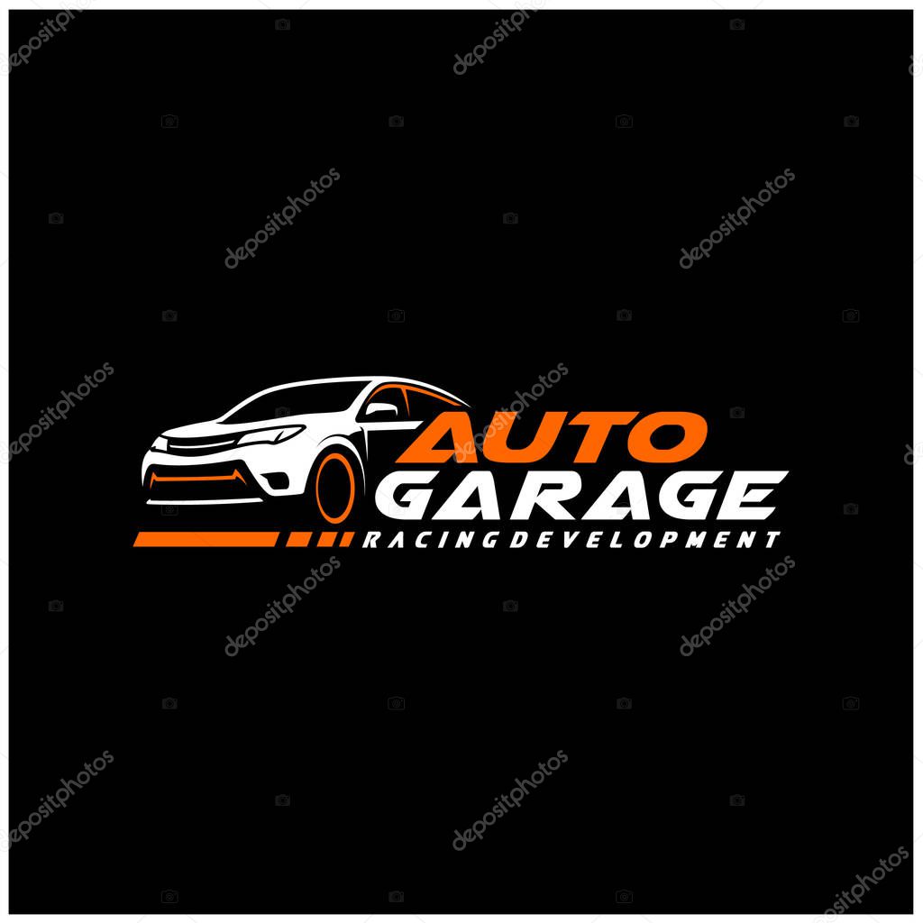 Logo for car garage, auto part, accessories, car detailing and car wash