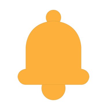 Beyaz arkaplanda sosyal medya turuncu uyarı simgesi