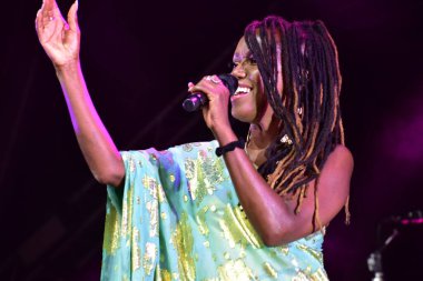 Bristol Harbour Festivali, Bristol Amfitiyatrosu, Bristol, İngiltere 'de Nil Rodgers ve Chic performanslarını sergilediler. 13 Temmuz 2022.