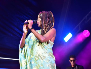 Bristol Harbour Festivali, Bristol Amfitiyatrosu, Bristol, İngiltere 'de Nil Rodgers ve Chic performanslarını sergilediler. 13 Temmuz 2022.