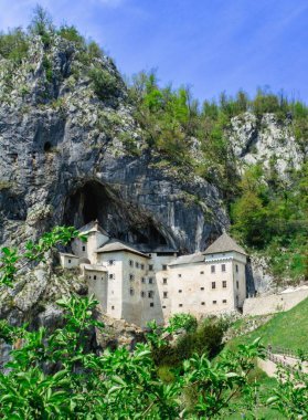 Postojna Mağara Parkı 'nın dikey görüntüsü. Slovenya