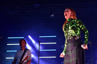 Siren Festivali 'nde Bristol Amfitiyatrosunda gösteri yapan Groove Armada. Bristol. İngiltere. 29 Temmuz 2022