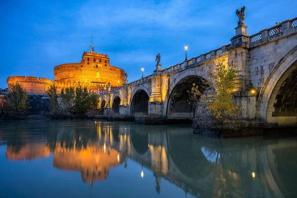 Fascinerande Utsikt Över Castel Sant Angelo Rom — Stockfoto