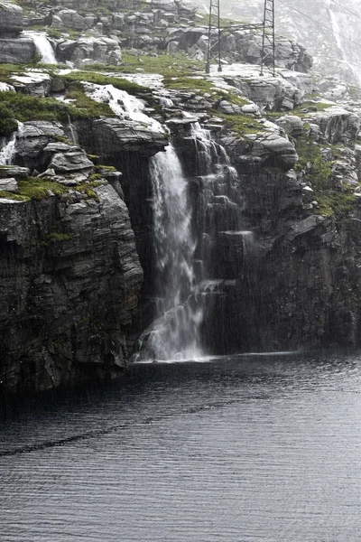 Krásný Výhled Vodopád Skály — Stock fotografie