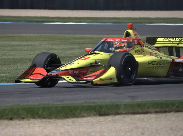 Una Vista Coche Carreras Carretera Durante Clasificación Para Gran Premio —  Fotos de Stock