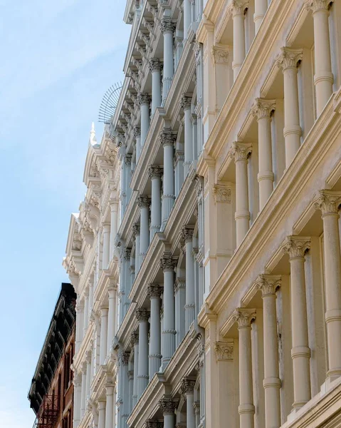 Colpo Verticale Della Parte Dei Vecchi Edifici Storici Soho Manhattan — Foto Stock