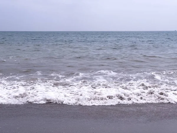 Ніжна Морська Хвиля Піщаному Пляжі Фнідеку — стокове фото