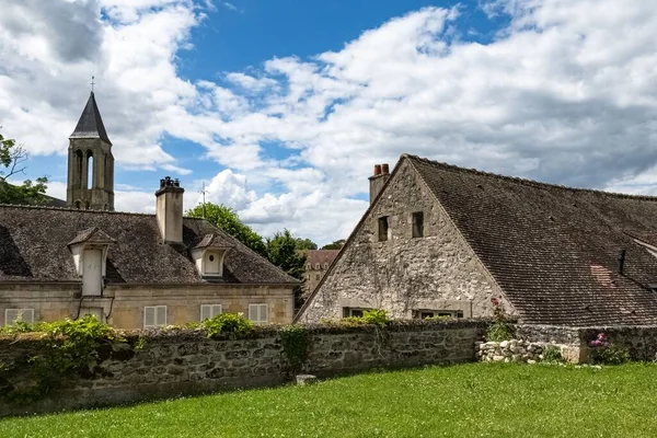 Senlis Middeleeuwse Stad Frankrijk Typische Huizen Aan Wallen — Stockfoto