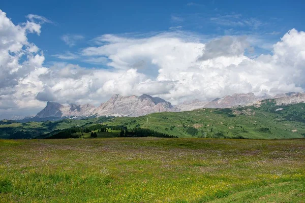 Wspaniały Krajobraz Góry Dolomickie Alta Val Badia Region Trentino Alto — Zdjęcie stockowe