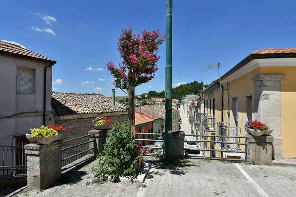 Eine Enge Straße Montaguto Einem Ländlichen Dorf Der Provinz Avellino — Stockfoto