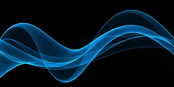 Schöne Farbe Licht Neon Blau Abstrakte Wellen Design — Stockfoto