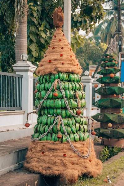 Beautiful Handmade Christmas Tree Sri Lanka South Asia — Stock Photo, Image