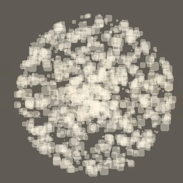Résumé Sphère Géométrique Nombreux Scintillements Carrés Dans Espace Explosion Confettis — Photo