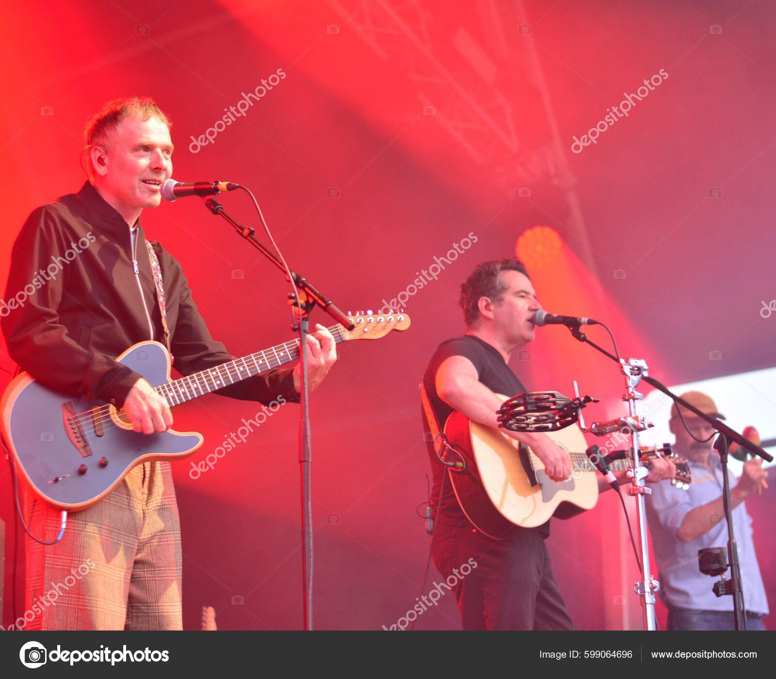 Scottish Indie Band Belle Sebastian Performance Bristol Harbour Festival Bristol Stock