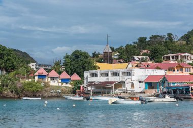 Guadeloupe, Saintes Adaları güzel deniz manzarası