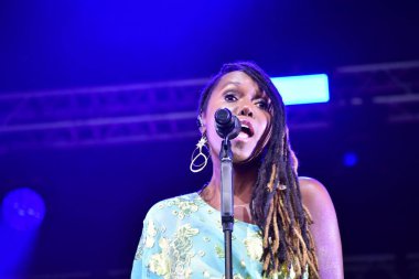 Bristol Harbour Festivali, Bristol Amfitiyatrosu, Bristol, İngiltere 'de Nil Rodgers ve Chic performanslarını sergilediler. 13 Temmuz 2022.