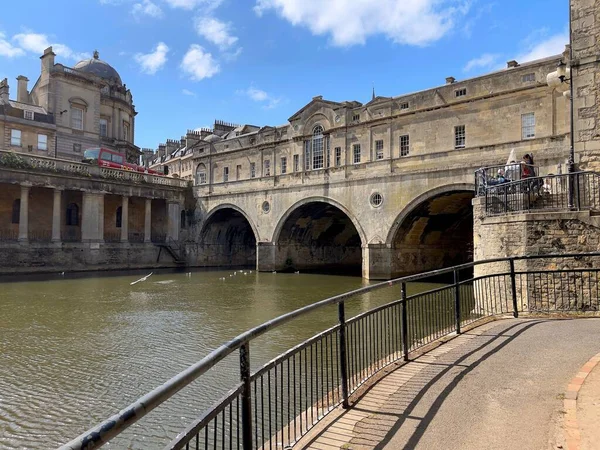 Ngiltere Deki Bath Şehrinin Eski Binaları — Stok fotoğraf