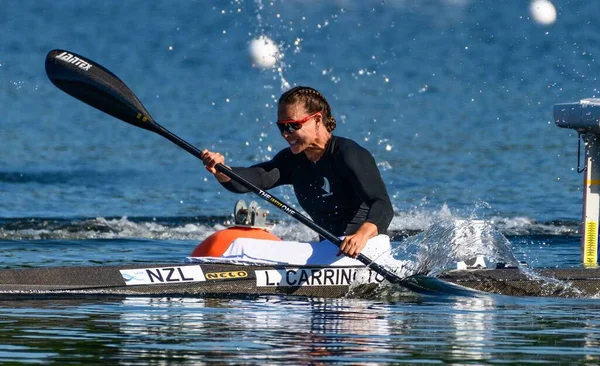 Lisa Carrington Bei Den Icf Kanu Sprint Und Paracanoe Weltmeisterschaften — Stockfoto