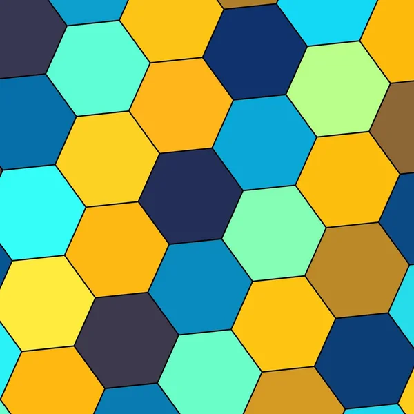 幾何学六角形の壁のテクスチャの背景マルチカラーハニカムパターン Alliphonewallpapers Net — ストック写真