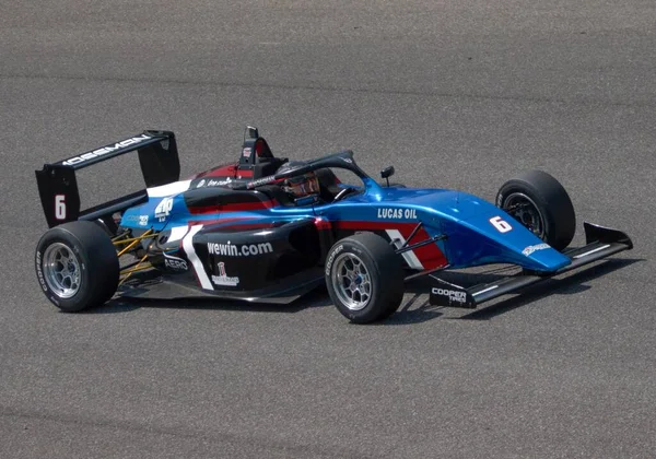Blå Karting Bil Kvalificerar Sig För Indianapolis Grand Prix Usa — Stockfoto