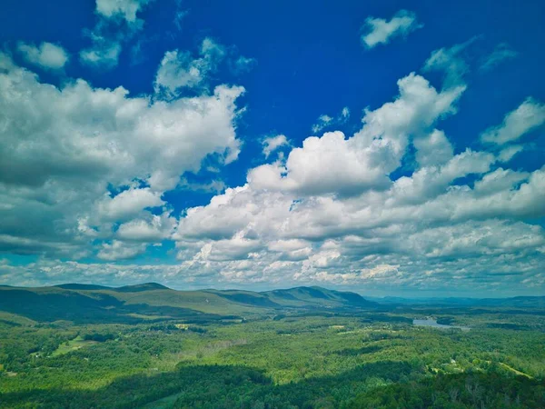 Een Schilderachtig Landschap Van Een Bos Langs Appalachian Trail Connecticut — Stockfoto