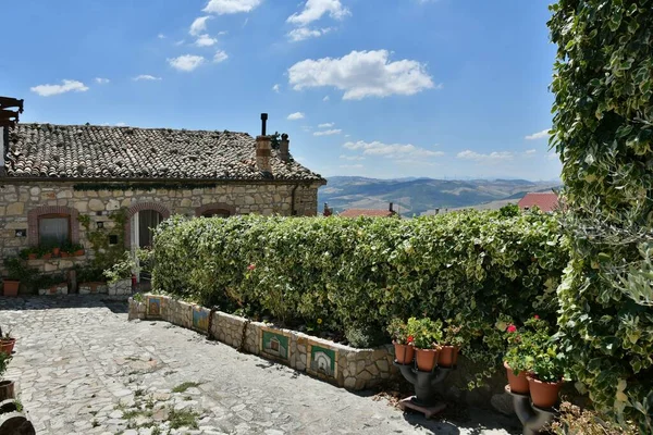 Narrow Street Montaguto Rural Village Province Avellino Campania Italy — Stock Photo, Image