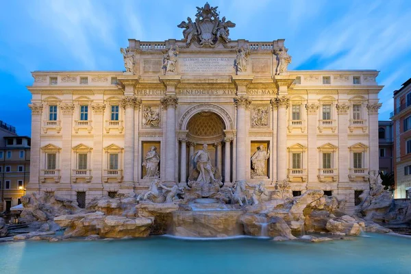 Beautiful View Trevi Fountain Dawn Rome — Stock Photo, Image