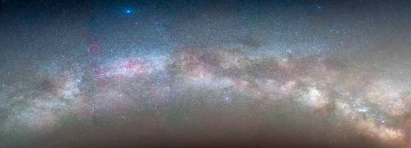 Scénický Panoramatický Pohled Úchvatnou Hvězdnou Noční Oblohu — Stock fotografie