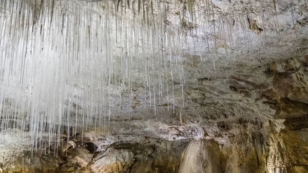Grotte Choranche Den Verkoren Wunderschöne Stalaktiten Den Höhlen — Stockfoto