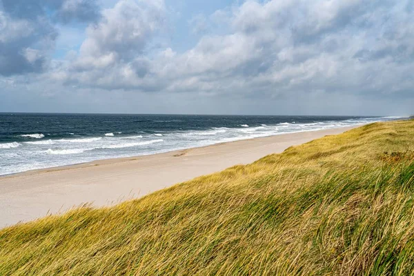 Beautiful Shot Bright Sky Sylt Beach — Stock Photo, Image