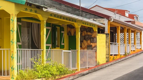 Guadeloupe Die Inseln Der Heiligen Typische Häuser Dorf — Stockfoto