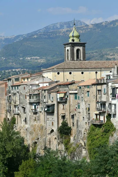 Панорама Сант Агата Готі Середньовічного Села Провінції Авелліно Кампанія Італія — стокове фото