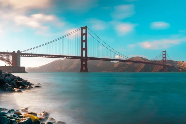 San Fransico Nun Altın Kapı Köprüsünün Güzel Manzarası — Stok fotoğraf