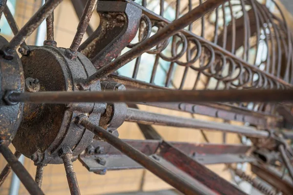 Old Rusty Metallic Agricultural Machinery — Stock Photo, Image