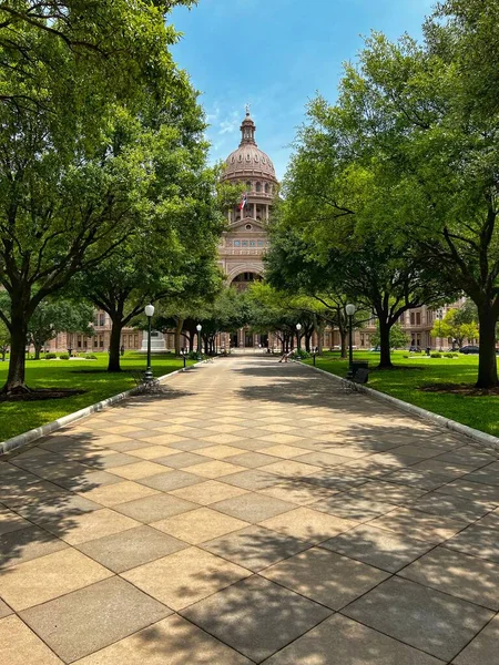 Vertical Shot Trail Texas Capitol Usa — Stock Photo, Image