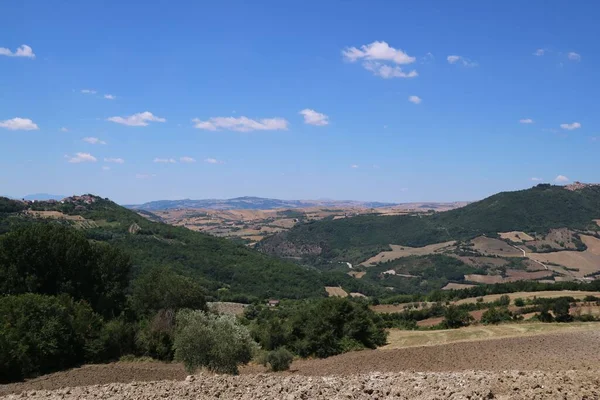 Панорамный Вид Долину Провинции Авеллино Италии — стоковое фото