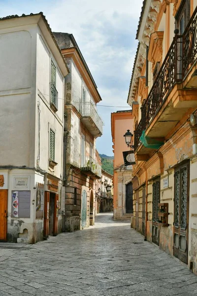Úzká Ulice Sant Agata Goti Středověké Vesnice Provincii Benevento Kampánii — Stock fotografie