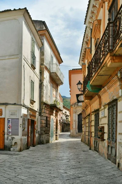 Una Calle Estrecha Sant Agata Goti Pueblo Medieval Provincia Benevento — Foto de Stock