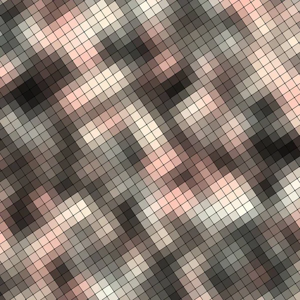 다이아몬드 사각형 모양의 모자이크 베이지 사각형을 반복하는 디오게네스 체크된 세포의 — 스톡 사진