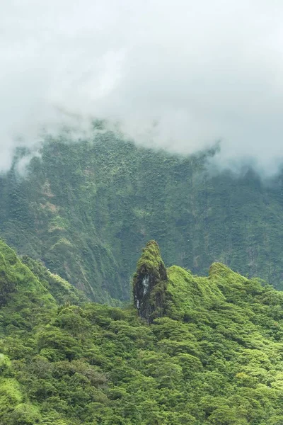 Moorea Polynesia Opunohu Belvedere Beautiful Panorama Mountains — Stock Photo, Image