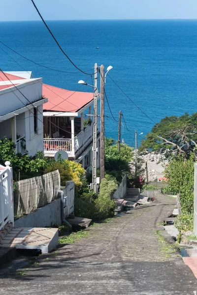 Guadeloupe Saintes Islands Typical Houses Village — Stock Photo, Image