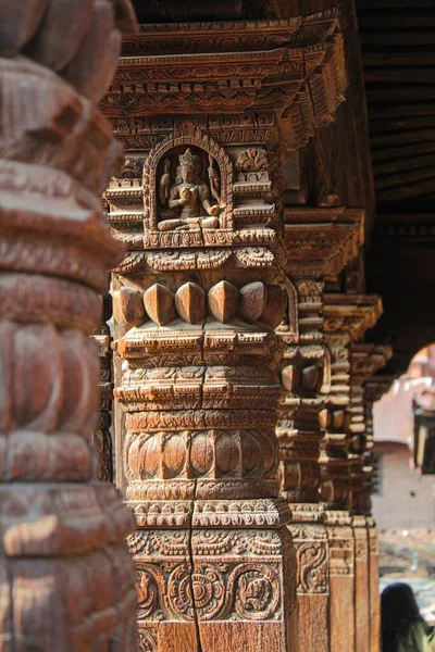 Una Splendida Vista Dell Architettura Del Tempio Nepal Asia Meridionale — Foto Stock