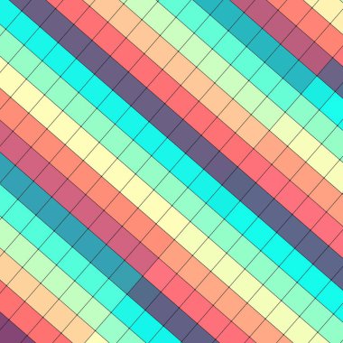 Elmas kare şekilli soyut mozaik kiremitler çapraz simetrik tekrarlayan bej kareler veya kare ya da hücre örgüsü kareli arkaplan