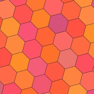 Geometri altıgen duvar dokusu arka plan çok renkli bal peteği desenli duvar kağıdı