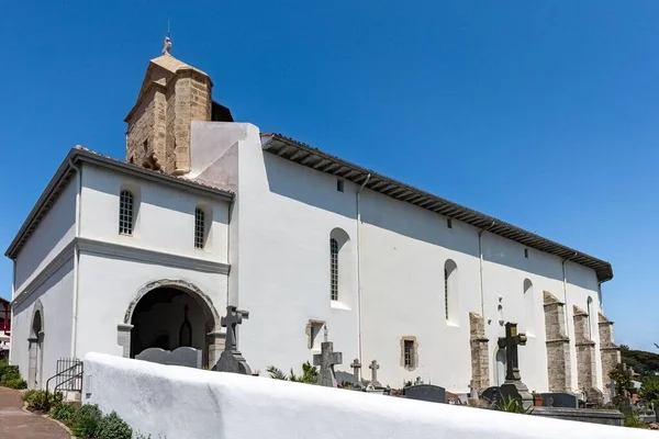 Bidart País Basco Igreja Notre Dame Aldeia — Fotografia de Stock