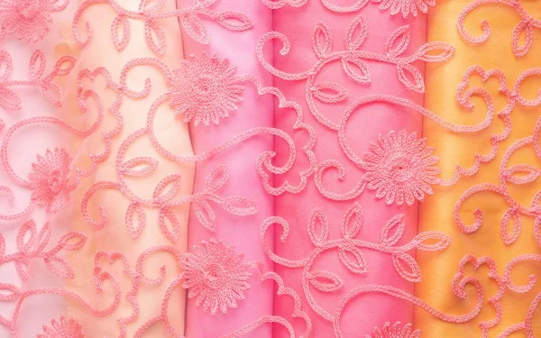 Detailní Záběr Saténové Texturované Tkaniny Pozadí — Stock fotografie