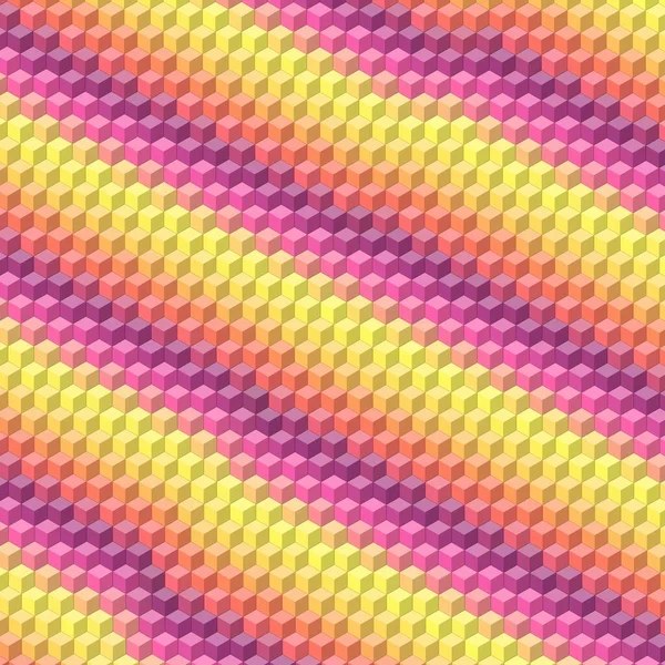 抽象的な多色パターンの背景を持つカラフルなアイソメトリック3Dキューブのイラスト Alliphonewallpapers Net — ストック写真