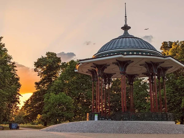 Beautiful View Dome Victorian Bandstand Clapham Common Park London — Stock Photo, Image