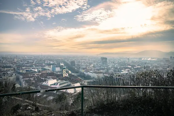 High View Graz City Austria — Stock Photo, Image